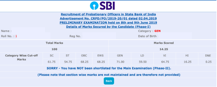 sbi PO result 2023